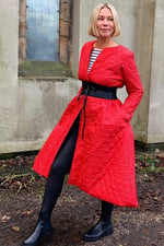 Puffa Duster Coat - Bright Red