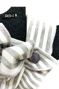 Casta - Grey + White Stripes