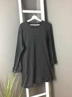 Pleated sleeve tunic