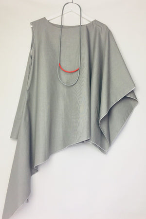Tori- grey pinstripe loose fit shirt