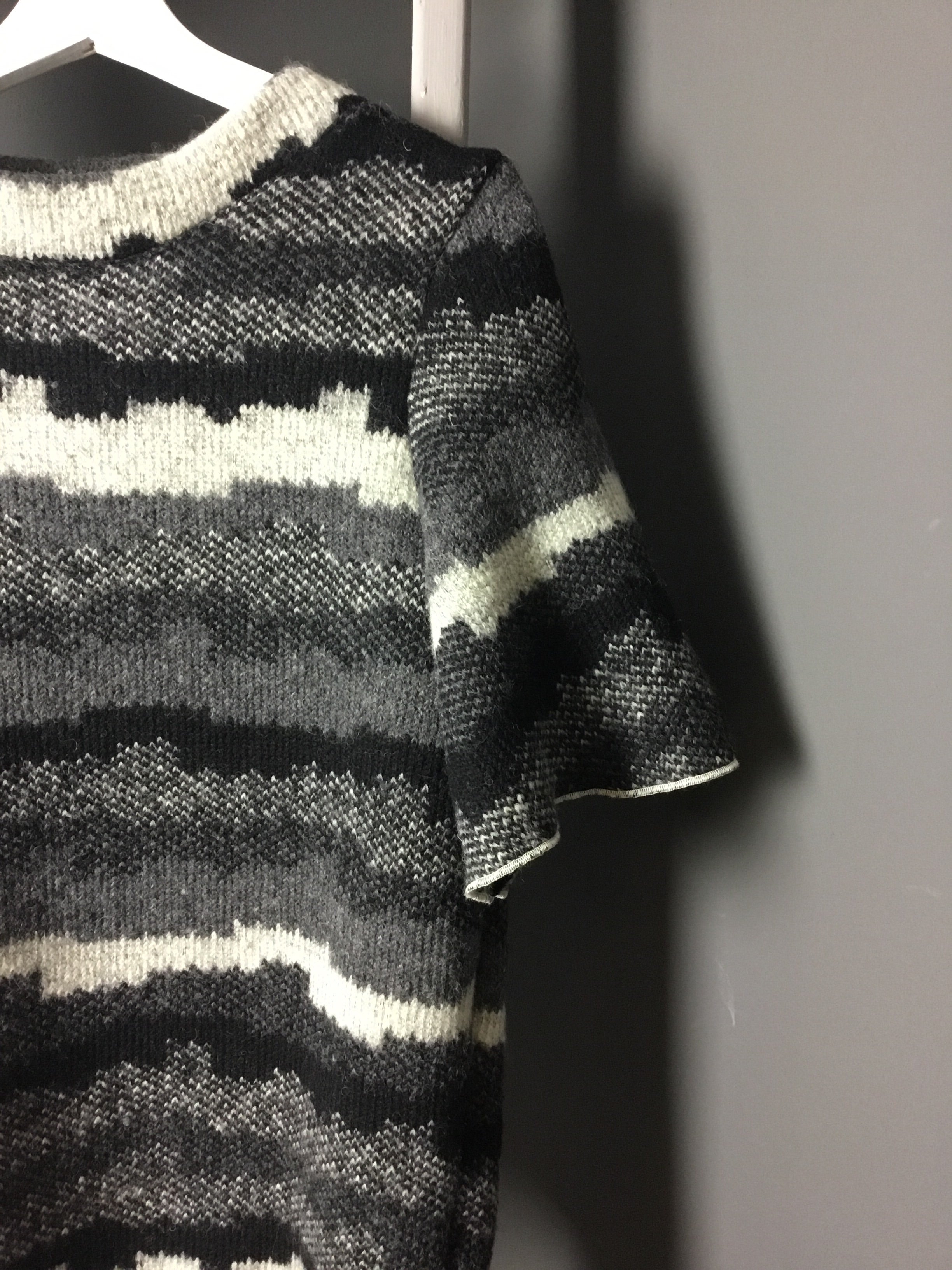 Chunky box knit t-shirt