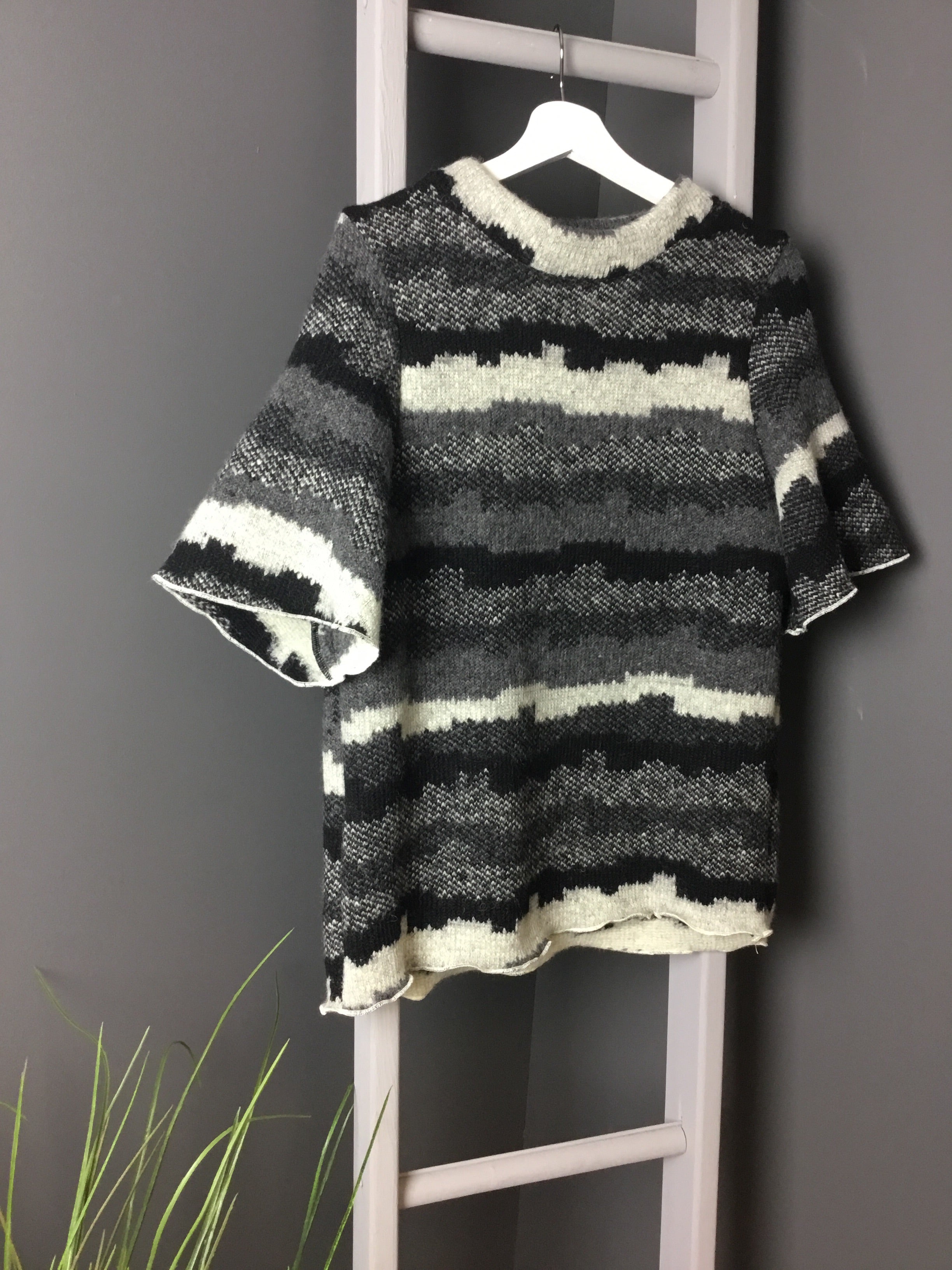 Chunky box knit t-shirt