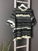 Chunky box knit t-shirt