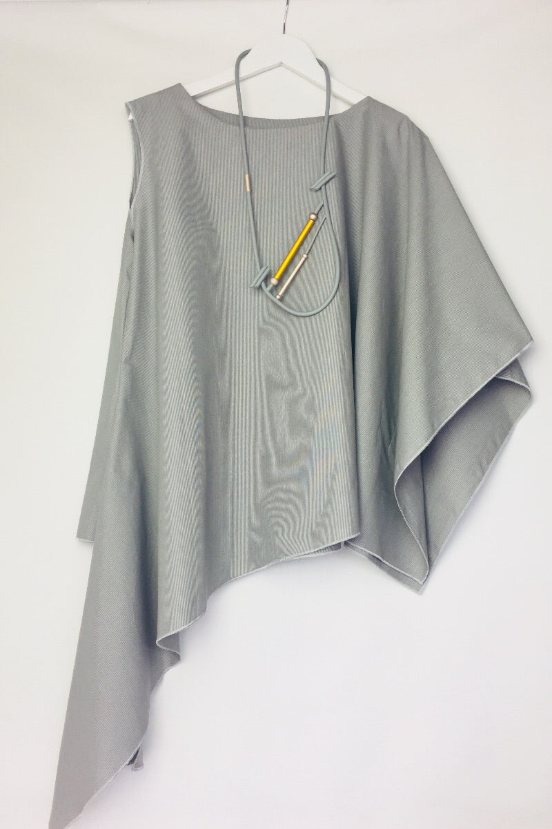 Tori- grey pinstripe loose fit shirt