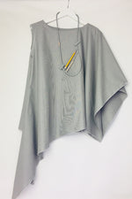 Tori- grey pinstripe loose fit shirt