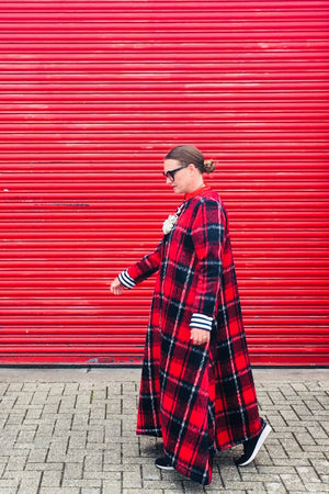 Tartan Long Duster Coat