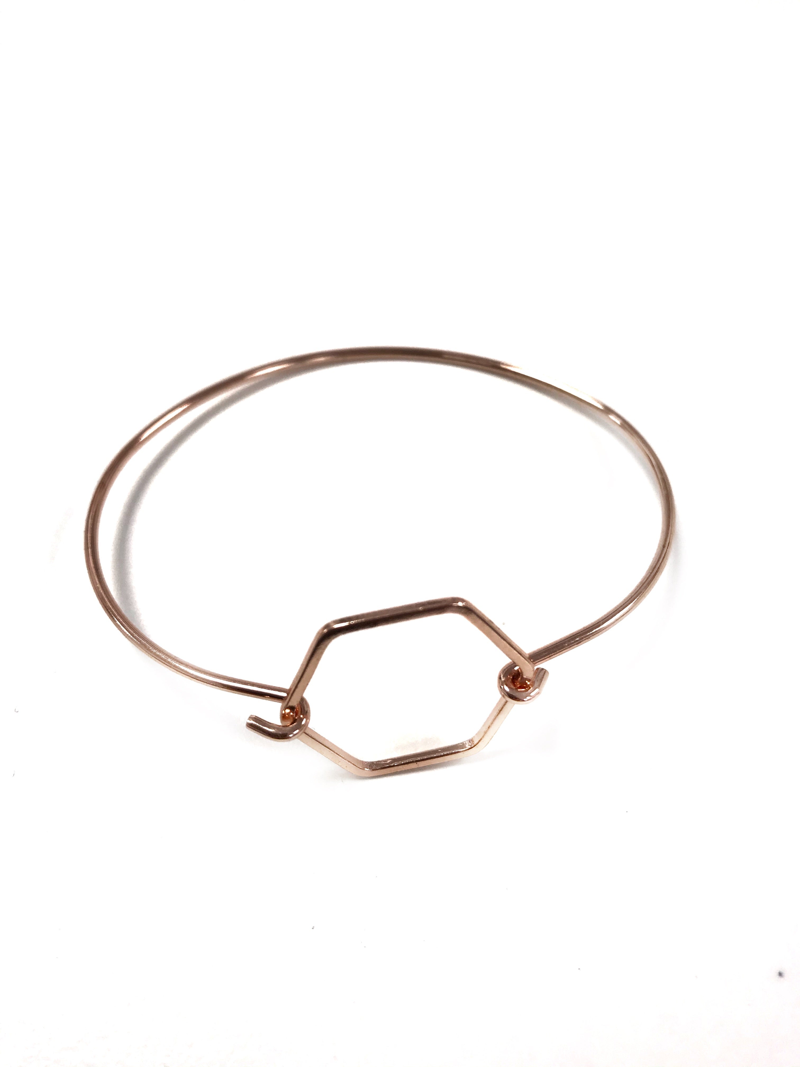 Dainty Hexagon Link Bracelet