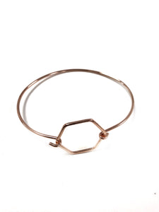 Dainty Hexagon Link Bracelet