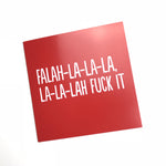 red funny Christmas card