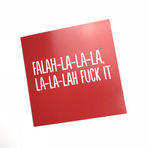 red funny Christmas card