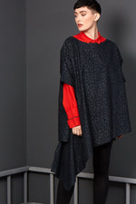 Polly- Denim Stretch Asymmetrical tunic