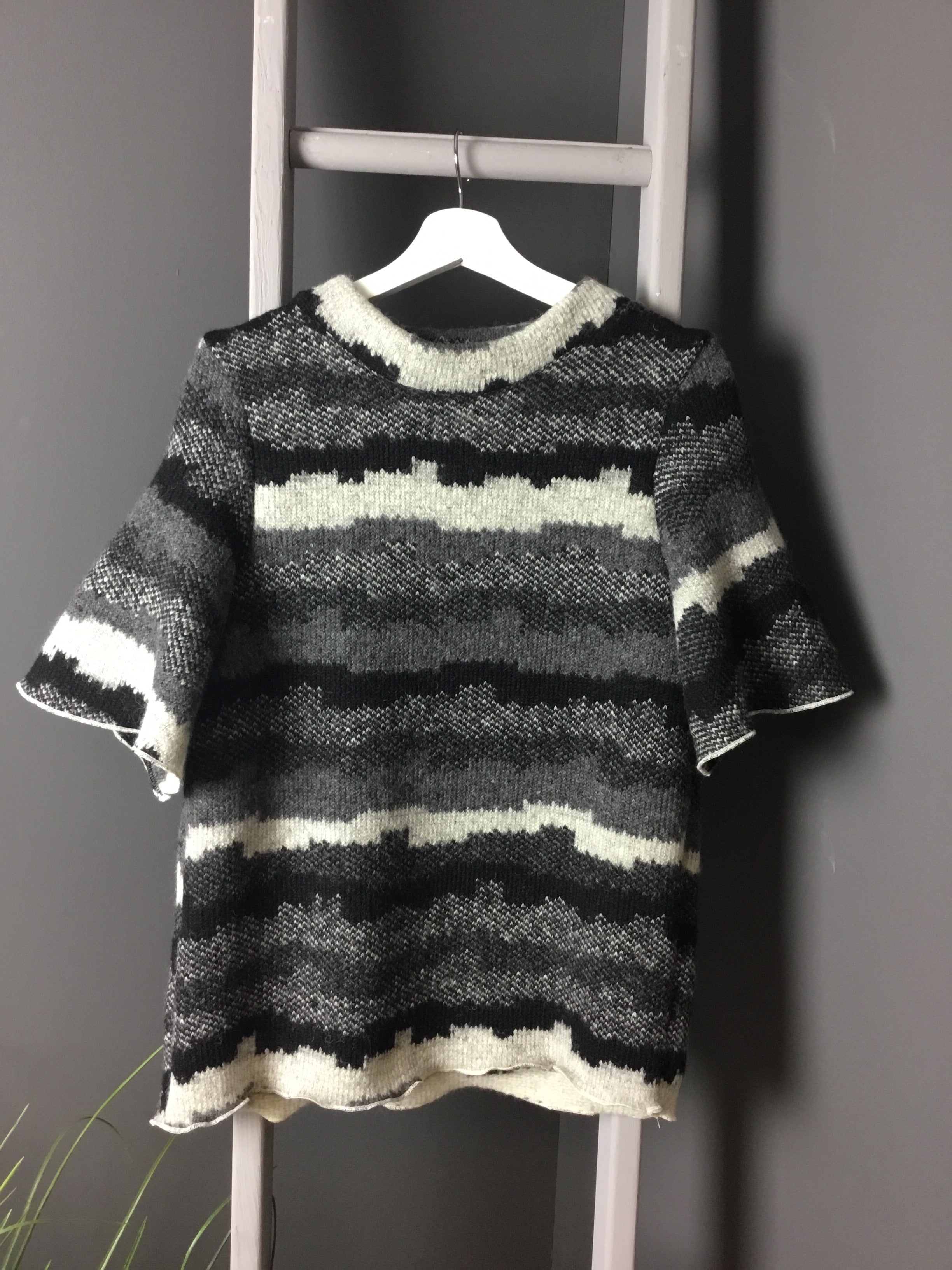 Chunky box knit t-shirt
