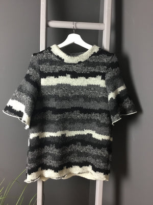 Chunky box knit t-shirt