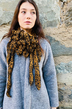Boo Boo - Mustard Wool Boucle Collar Scarf