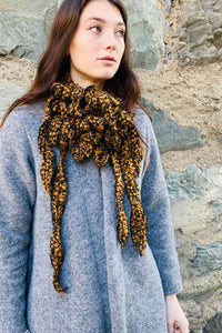 MUSTARD WOOL SCARF 