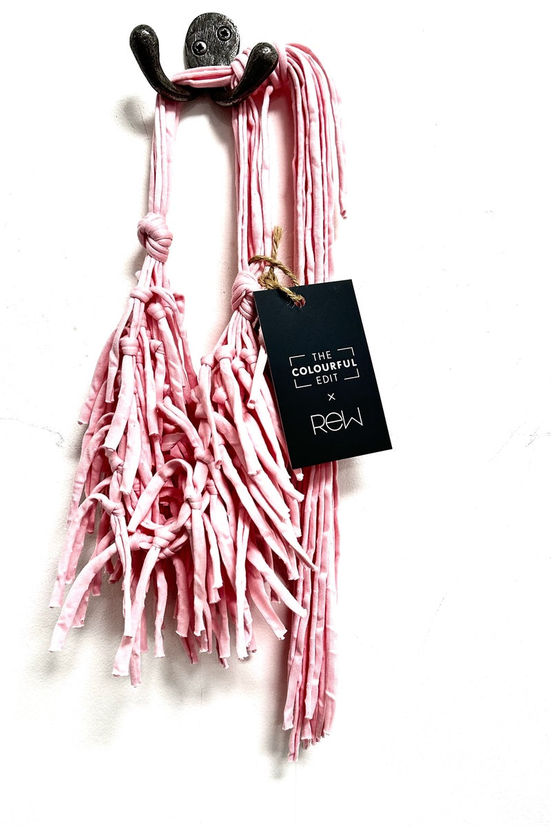 Abby Pale Pink - Unusual Tassel Necklace