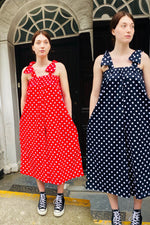 summer polka dot jumpsuits