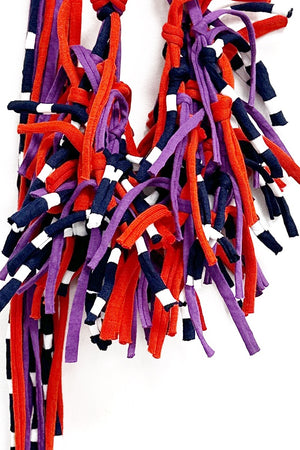 Abby Mix Printed - Unusual Tassel Necklace