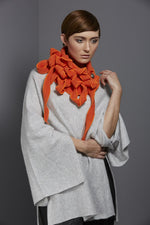  Bright orange soft and warm fleece collar