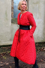 Puffa Duster Coat - Bright Red