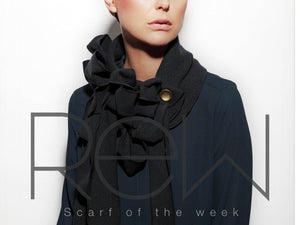 Exclusive navy estee lauder scarf