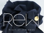 Navy Blue Collar Scarf