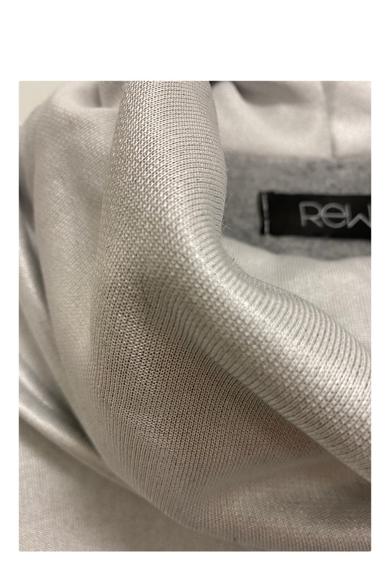 Silver Slouch Neck Jumper