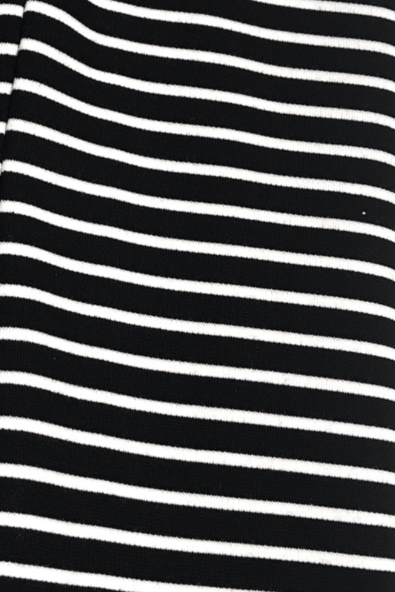 Balloon - Loose Fit Trouser Black White Stripe