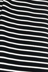 Balloon - Loose Fit Trouser Black White Stripe