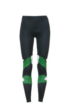 Leggings - Green Black Abstract Blend
