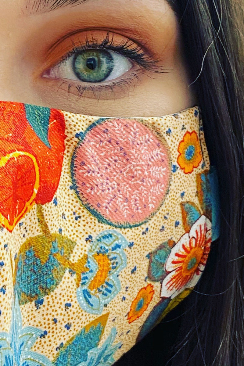 Fabric Face mask - Tropical Print
