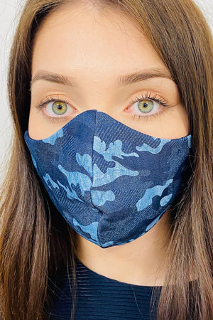 3 PLY UNISEX camouflaged FACE MASKS