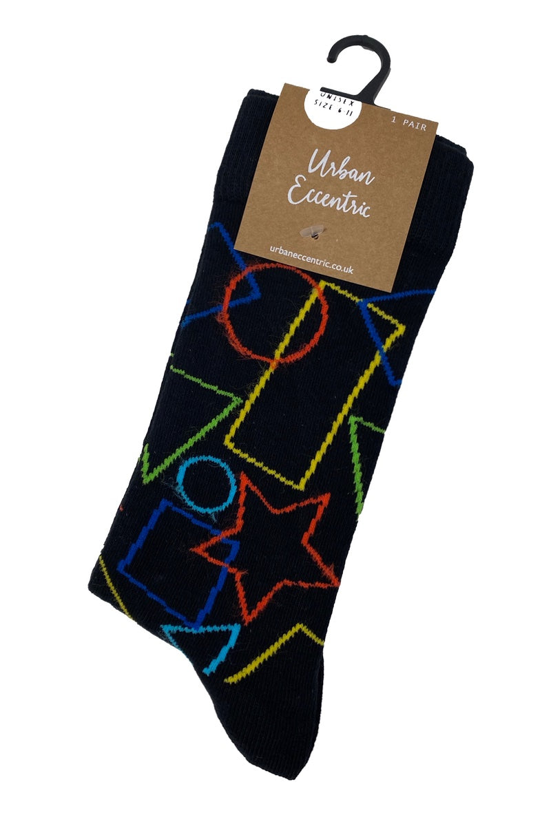 REW ABSTRACT SHAPES FUNKY SOCKS