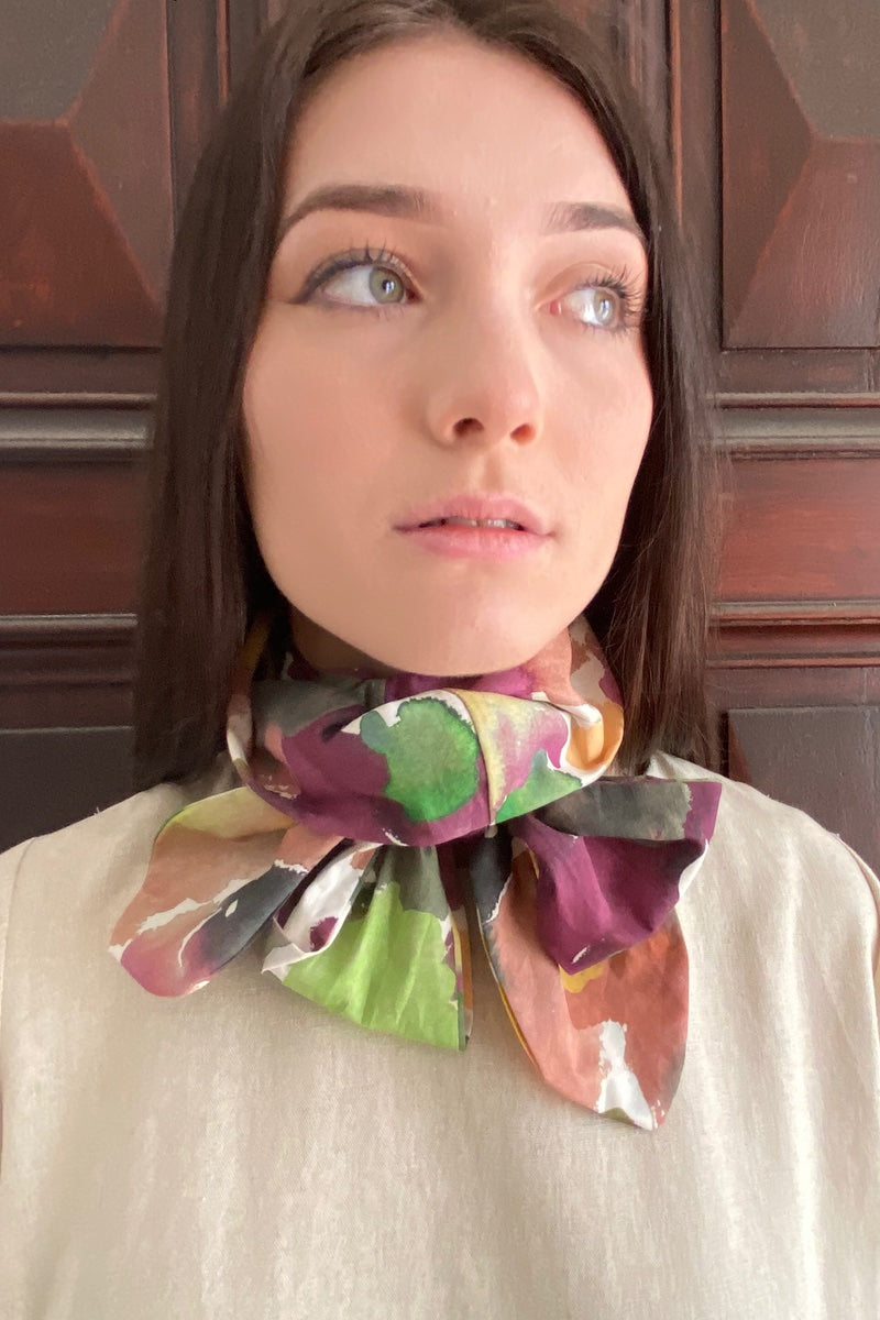 MAScarf - Bright Water colour Print Mask - Scarf