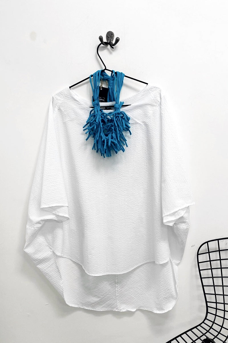 T - TOP - White SeerSucker