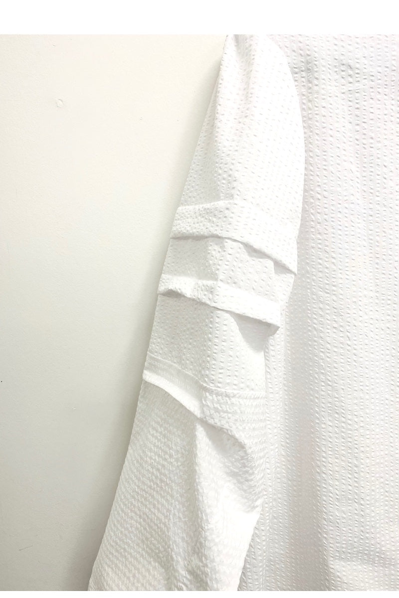 Rach Shirt - Slim Fit -  White SeerSucker