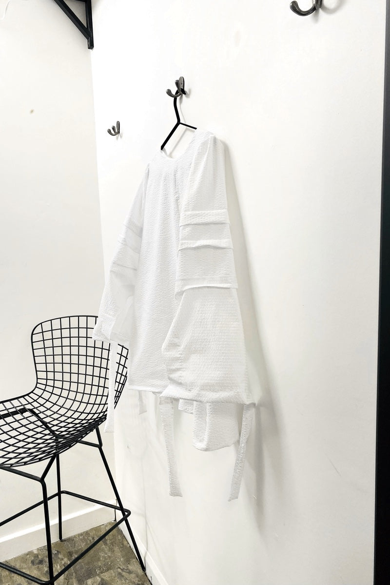 Rach Shirt - Slim Fit -  White SeerSucker