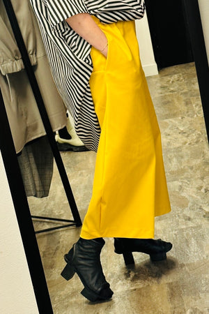 Balloon Trousers - Yellow Denim